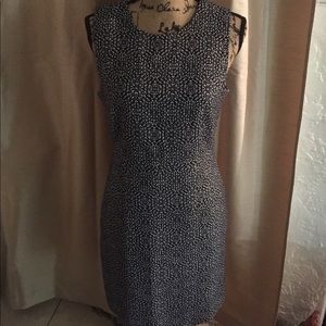 H&M size 12 navy and white shift dress
